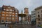 COPENHAGEN, DENMARK: fountain Stork on Amagertorv square at the city centre