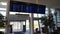 COPENHAGEN, DENMARK - JUL 04th, 2015: Flights information board at an airport hotel near the terminal