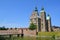 Copenhagen, Denmark - July 2021: Exterior of the beautiful Rosenborg Castle (Rosenborg Slot)