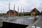 Copenhagen, Denmark - July 2021: Promenade overlooking the Danish War Museum and Christian IV\\\'s Brewhouse