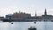 Copenhagen, Denmark, Timelapse - The Borsen and the Miljoministeriet Departementet building with the waterfront during a