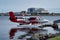 Copenhagen, Europe, seaplane moored at jetty