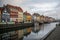 Copenhagen, January 28th 2021, Denmark: Nyhavn district is one of the most famous landmarks in Denmark, with colorful buildings