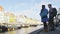 Copenhagen people - couple talking in Nyhavn