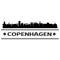 Copenhagen Skyline City Icon Vector Art Design