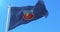 Copiapo city flag, Chile. Loop