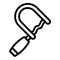 Coping saw icon, outline style