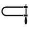 Coping saw icon, simple style