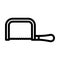 coping saw line icon vector illustration