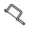 coping saw line icon vector illustration