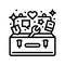 coping toolbox mental health line icon vector illustration