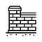 coping wall building house line icon vector illustration