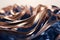 Copper & Blue Twisted Wave 3D Minimalist Design with Unreal Engine 5 and Industrial Touches