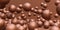 copper bronze coloured ball sphere abstract geometric shape 3d render illustration