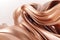 Copper and Brushed Bronze Twisted Wave Design for Modern Interiors