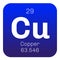 Copper chemical element