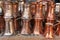 Copper coffee boilers