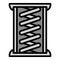 Copper coil icon, outline style