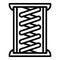 Copper coil icon, outline style