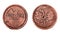 Copper coin of the Russian Empire 3 kopecks 1860