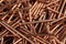 copper colored decorative nails for decorations and decor fixing