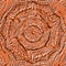 copper coloured twisted embossed pattern and design