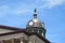 Copper dome, clocks and statue atop Lancaster County, PA courthouse.