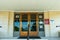 Copper Doors at the Entrance of the Union County Courthouse in La Grande, Oregon, USA