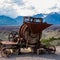 Copper Mine equipment abandoned in the mountains