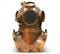 Copper old vintage deep sea diving suit