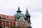 Copper roof of old luxury residential building in Stockholm