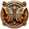 Copper Steampunk Butterfly – AI Generated 3D Illustration