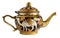 Copper teapot with applique