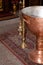 Copper tray for bulgarian orthodox baptising ceremony
