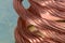 Copper wire, concept of industry of raw materials