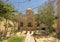 Coptic Christian tomb building and courtyard in Old Cairo, Egypt.