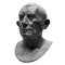 Copy of ancient statue Lucius Caecilius Iucundus. Head and shoulders detail of the ancient man sculpture. Antique face