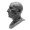 Copy of ancient statue Lucius Caecilius Iucundus. Head and shoulders detail of the ancient man sculpture. Antique face