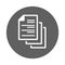 Copy, documents, files icon. Gray vector graphics