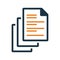Copy, documents, files icon. Simple vector design