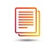 Copy file sign icon. Duplicate document symbol.