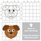 Copy the image using grid, the simple educational kid game.