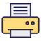 Copy machine, facsimile isolated Vector Icon which can easily modify or edit