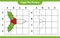 Copy the picture, copy the picture of Holly Berries using grid lines. Educational children game