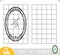 Copy the picture, education game for kids, oval mirror