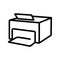 Copy printer office gadget icon vector outline illustration