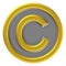 Copy right mark icon