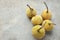 Copy spaceFresh Ripe Santol or Sentul fruit Sandoricum koetjape isolated on On cement floor background.Tropical fruits of Thailand