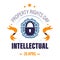 Copyright or intellectual property rights day isolated icon