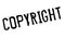 Copyright stamp rubber grunge